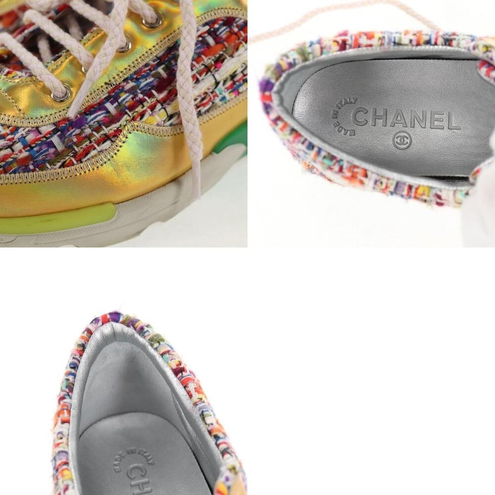 Chanel Sneakers Tweed Multicolor CC - Picture 6 of 6